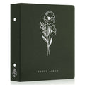 Lanpn 6x4 Photo Album - 400 Pockets Linen Slip-in Portrait Book, Green