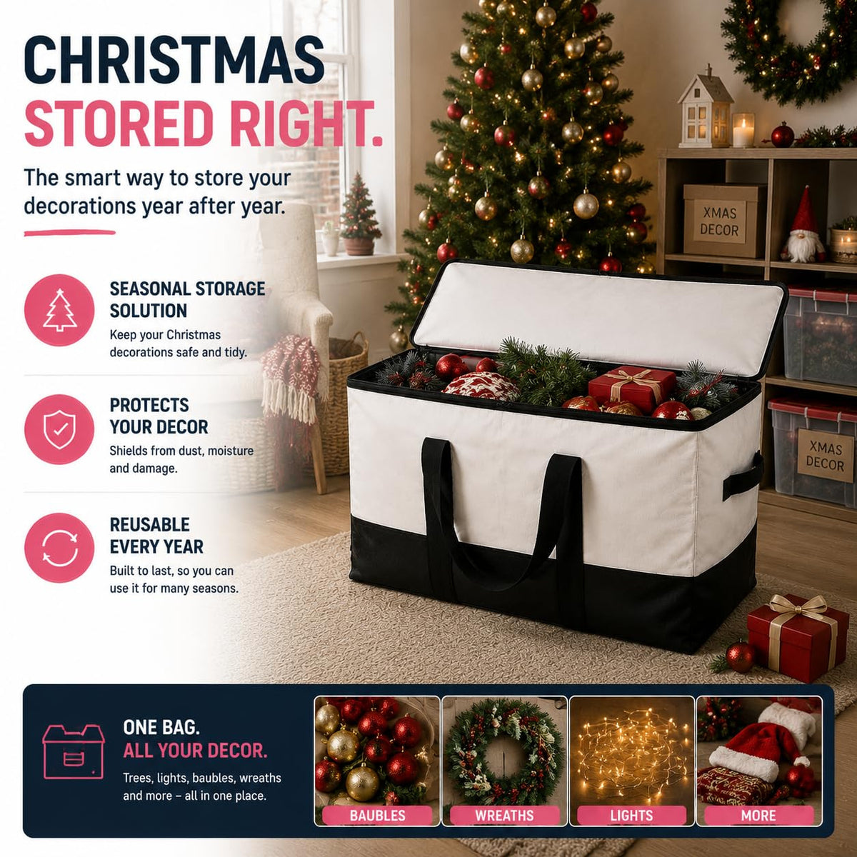 Big Storage Bags and Moving Boxes Large with Zips for Home Movers - image 3