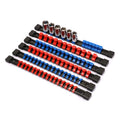 CASOMAN 6-Piece ABS Socket Organizer Set | 1/4, 3/8, 1/2-Inch Rails