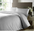 Rayyan Linen 400TC Egyptian Cotton Satin Stripe Duvet Cover Set