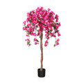 Fopamtri 120cm Artificial Bougainvillea Tree | Pink Fake Blossom Plant