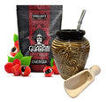 Guarani Yerba Mate Tea Set - Energy Booster Kit with Gourd and Bombilla