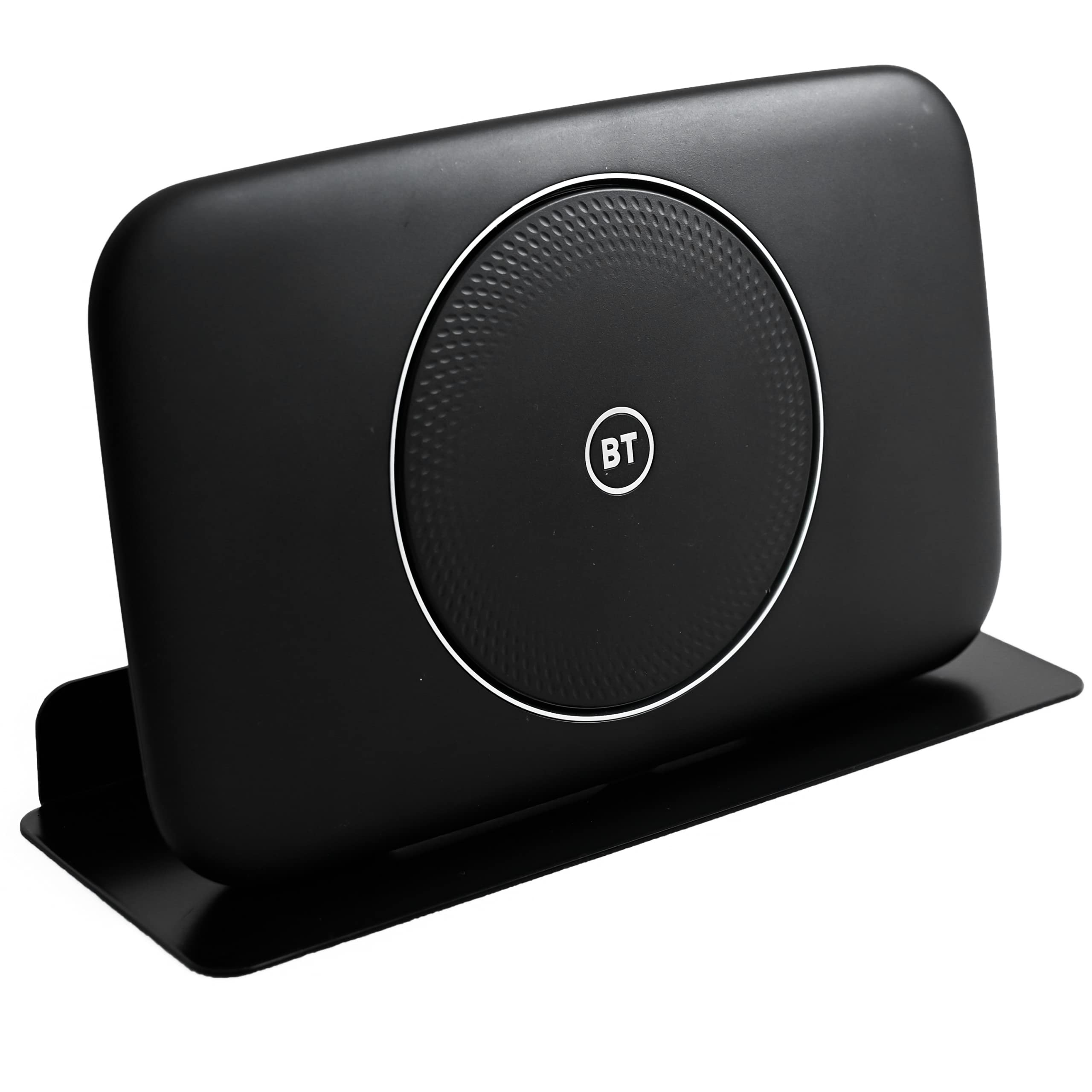 Inbrackets BT Smart Hub 2 Wall Mount Shelf | Black Steel Router Bracket