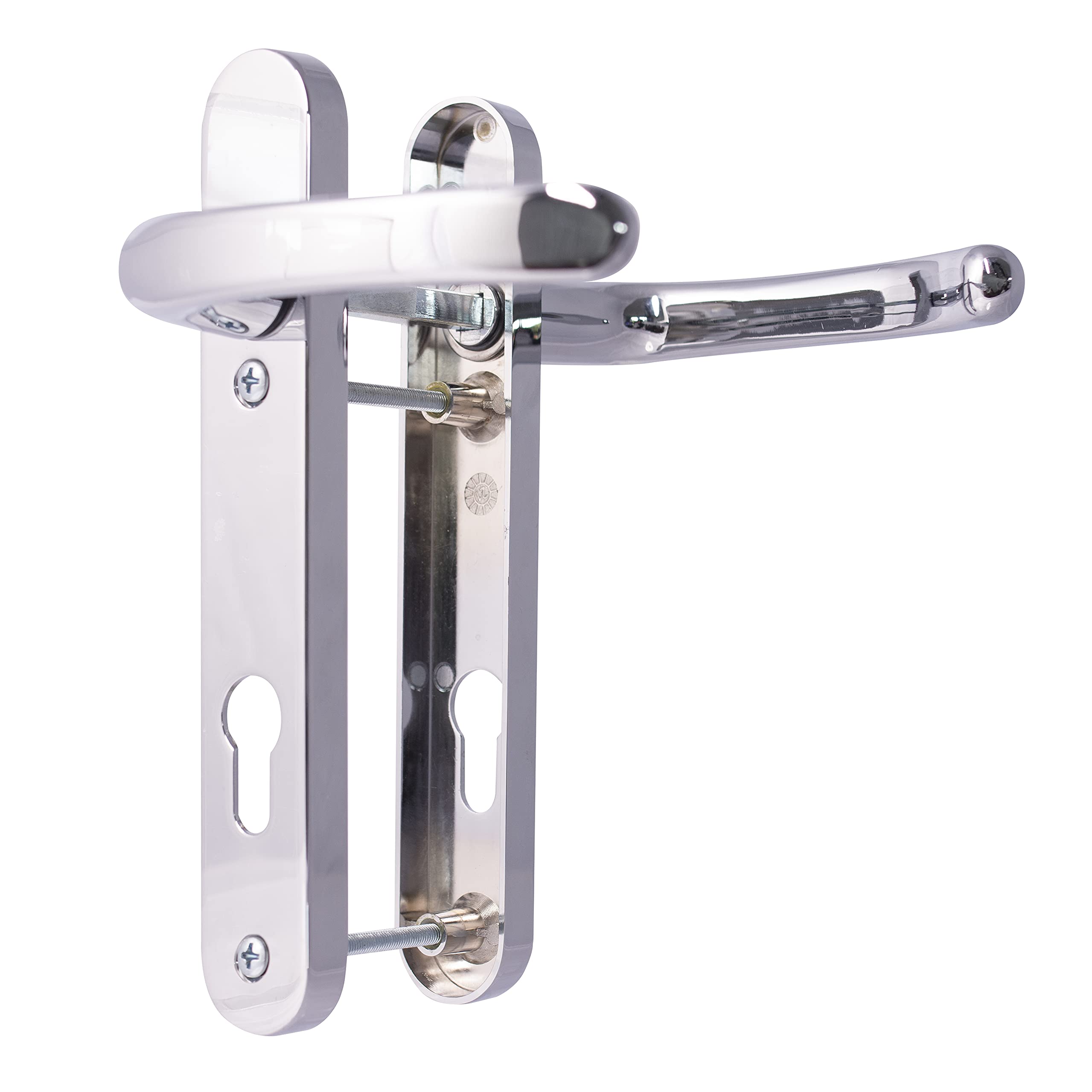UK Security Supplies UPVC Door Handle - 92mm PZ Polished Chrome