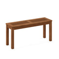 Furinno Hardwood Backless Garden Bench | Meranti Wood with Teak Oil
