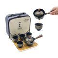 LURRIER Chinese Gongfu Tea Set | Portable 360 Rotatable Porcelain Teapot