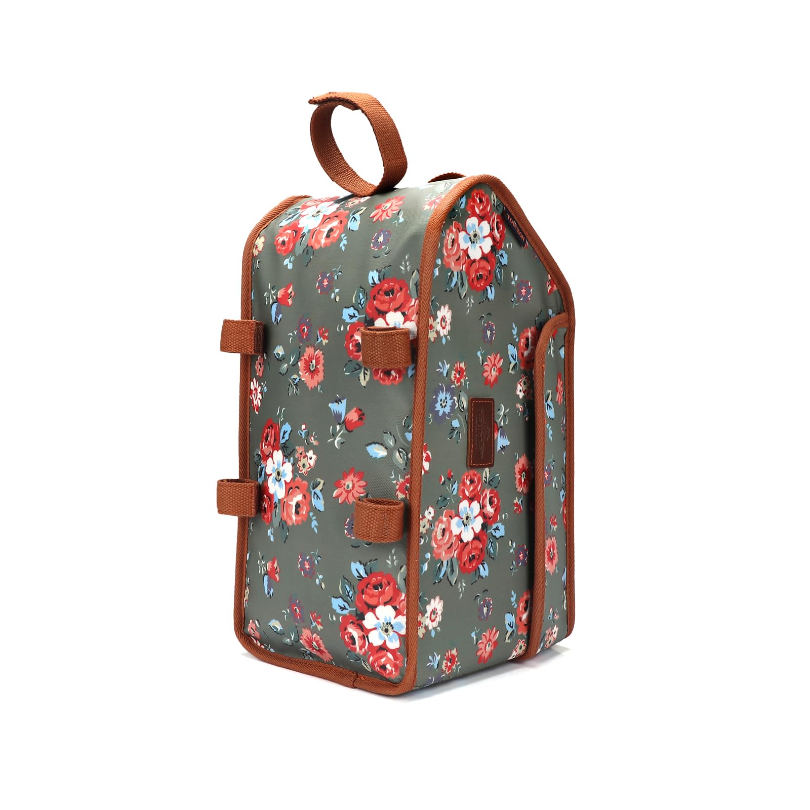 Tourbon Insulated Canvas Bicycle Pannier Rear Rack Cooler Bag – Green