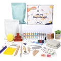 Gleamkid Air Dry Clay Pottery Kit for Adults – 43 Piece DIY Craft Set