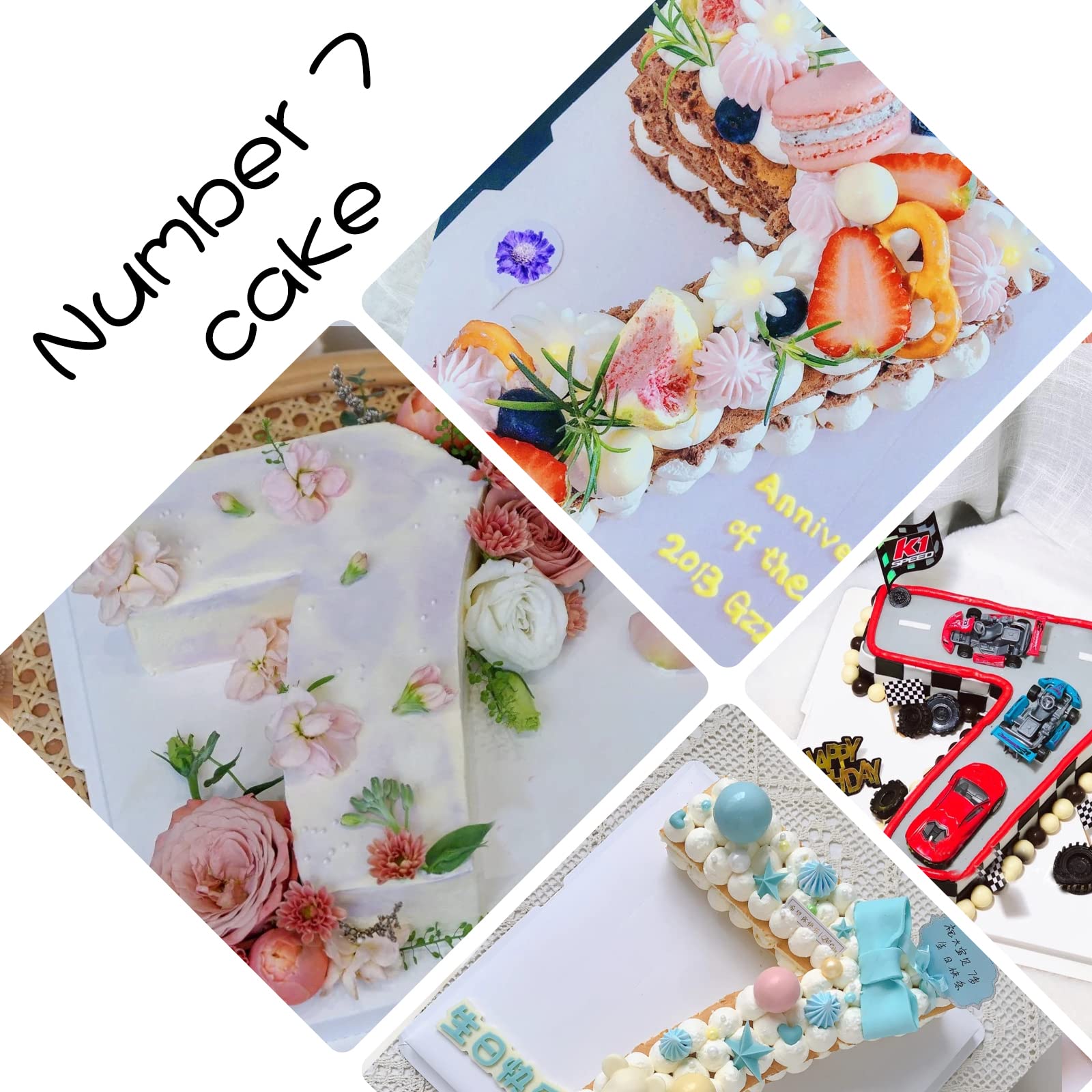 Honnesserry Silicone Number Cake Tins | 0-8 Non-Stick Large Baking Moulds