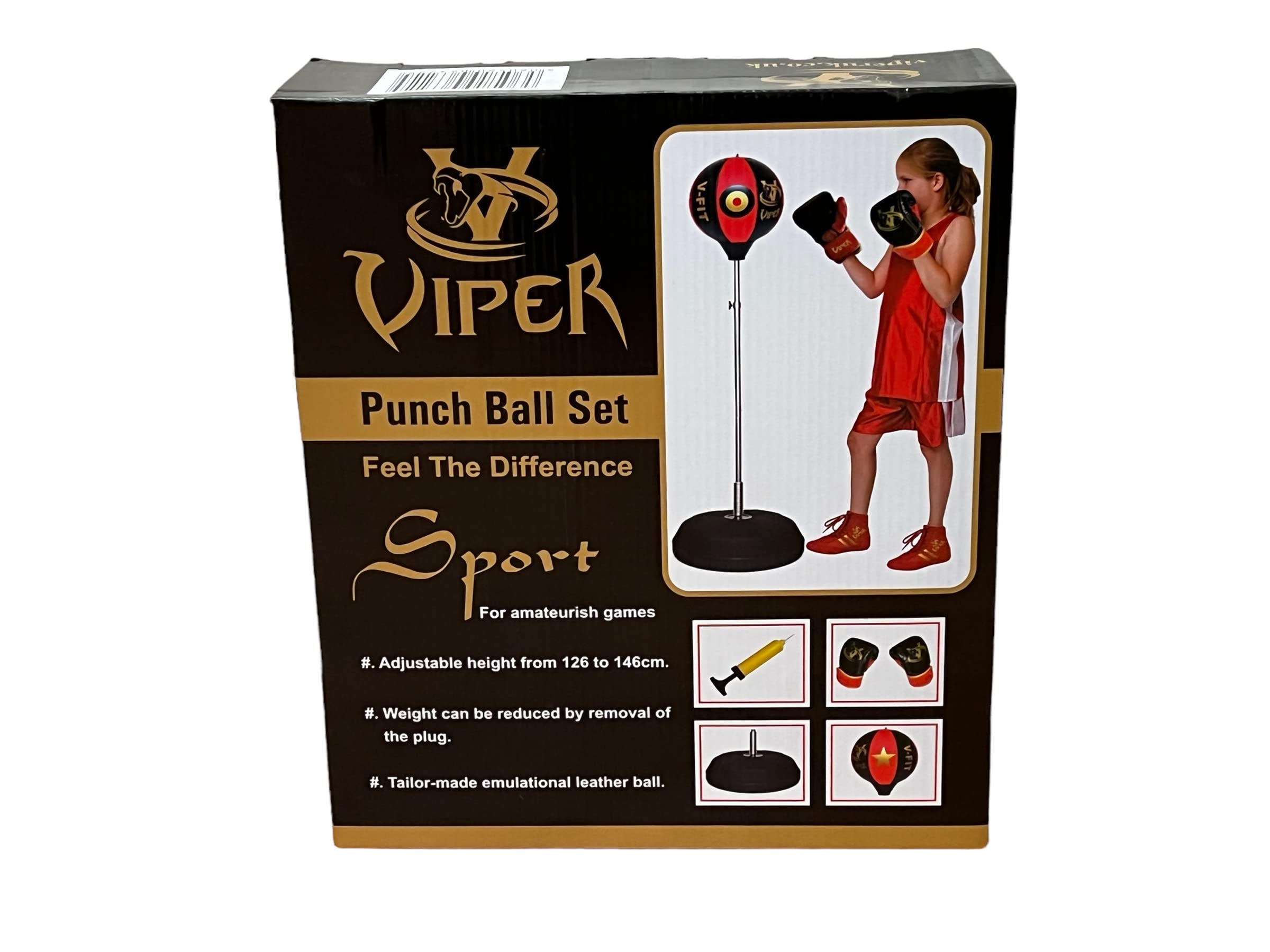 Viper Kids Free Standing Punching Bag Set | Adjustable Height 4FT
