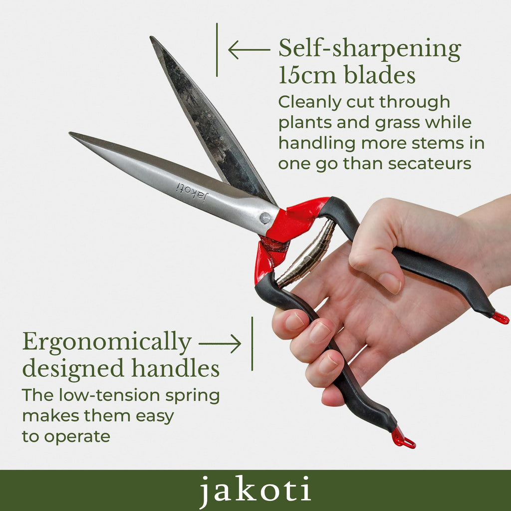 Jakoti Hand Shears – Carbon Steel One-Handed Garden & Sheep Shears (30cm)