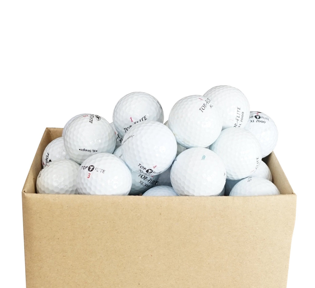 Top Flite Recycled Golf Balls – 100 Assorted Used AAA Grade Lakeballs