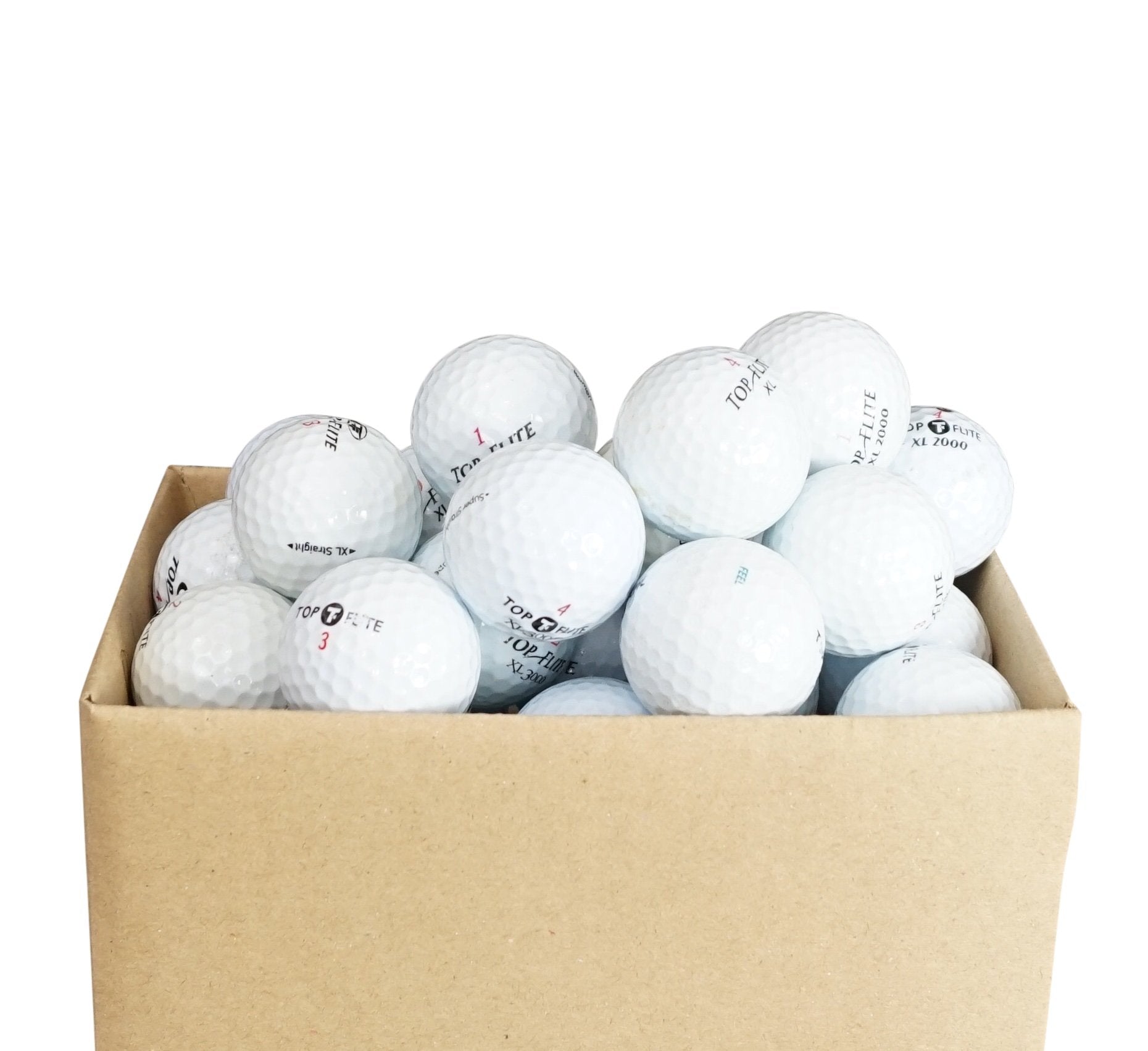 Top Flite Recycled Golf Balls – 100 Assorted Used AAA Grade Lakeballs