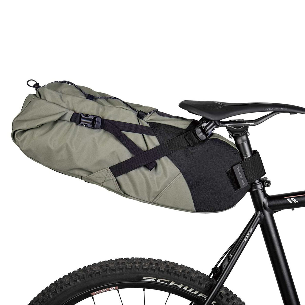 Topeak Backloader 15L Bikepacking Seat Bag - Waterproof Green Saddlebag