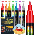 JDiction Metallic Marker Pens | 7 Colors High Gloss Paint Pens for Resin