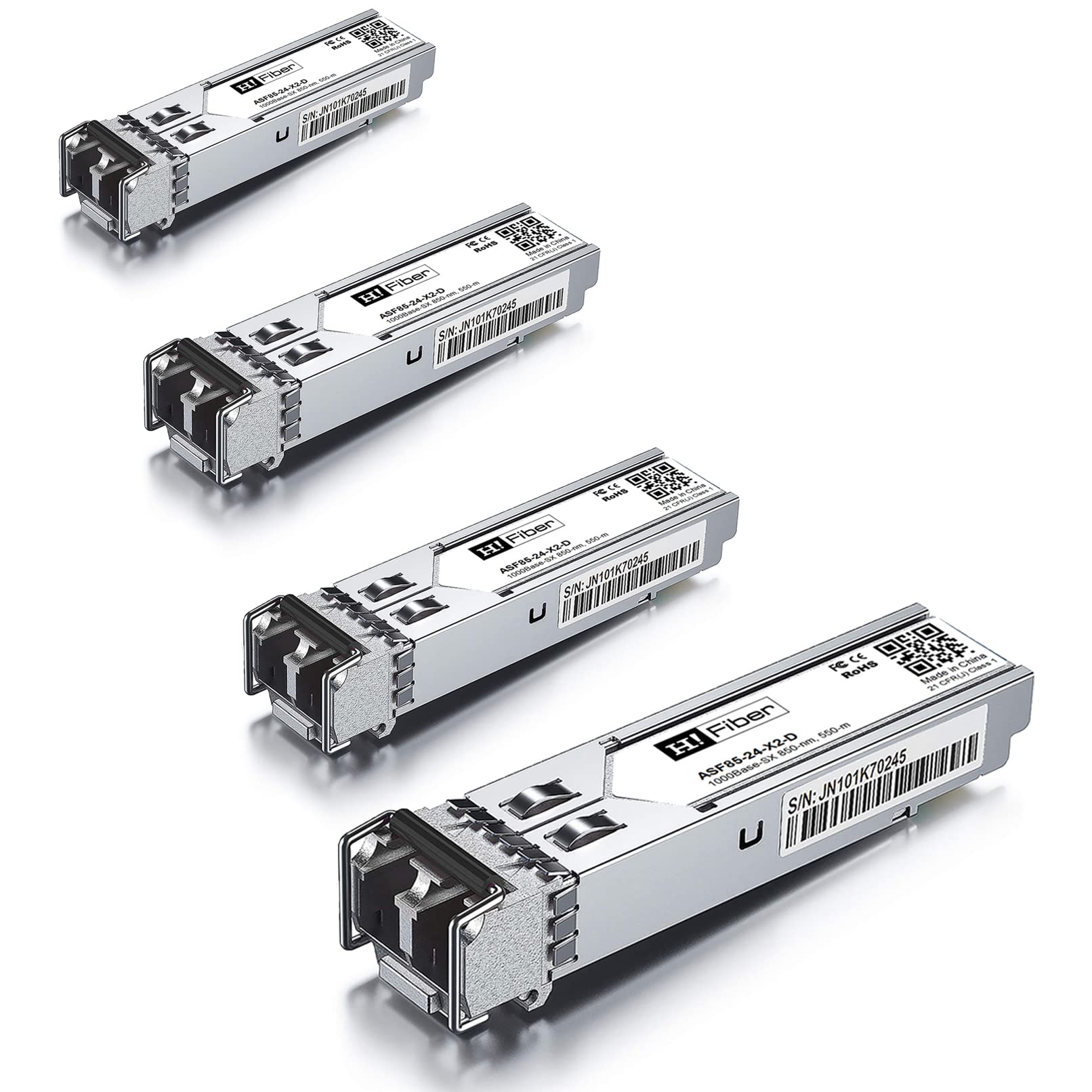 1.25G Multimode SFP Transceiver – 1000BASE-SX LC (4-Pack)