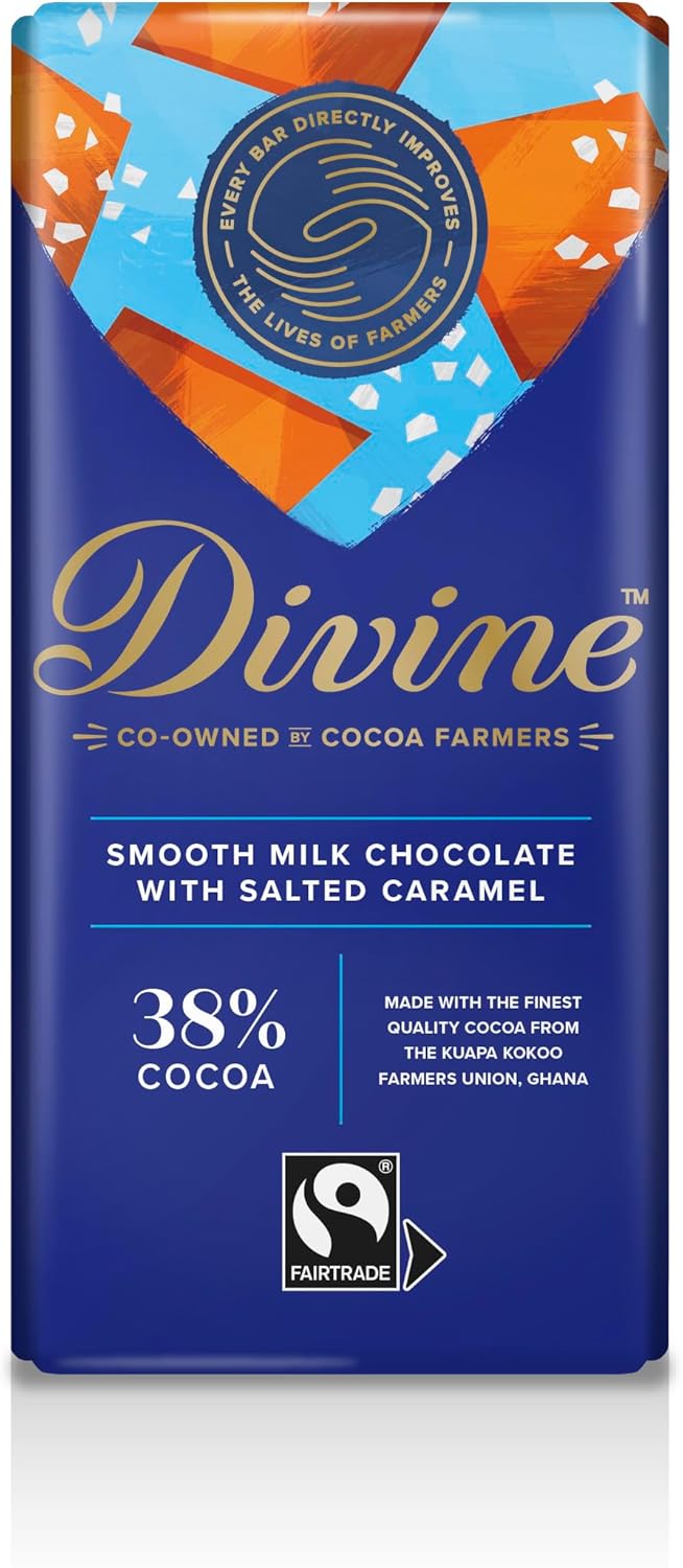 Salted Caramel Milk Chocolate Bar - Fairtrade (Pack of 15)