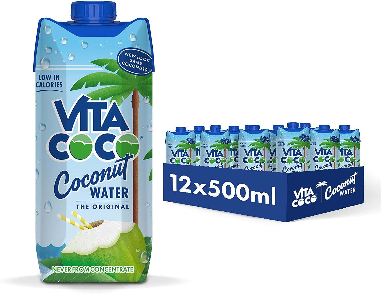 Vita Coco Original Coconut Water - 500ml x 12 Pack | Natural Electrolytes