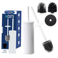 DITI Silicone Toilet Brush with Holder – Stainless Steel & 2 Spare Heads