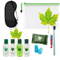 BotiqueBF Green Tea Travel Toiletry Set - 10 Piece Hotel Amenities Kit