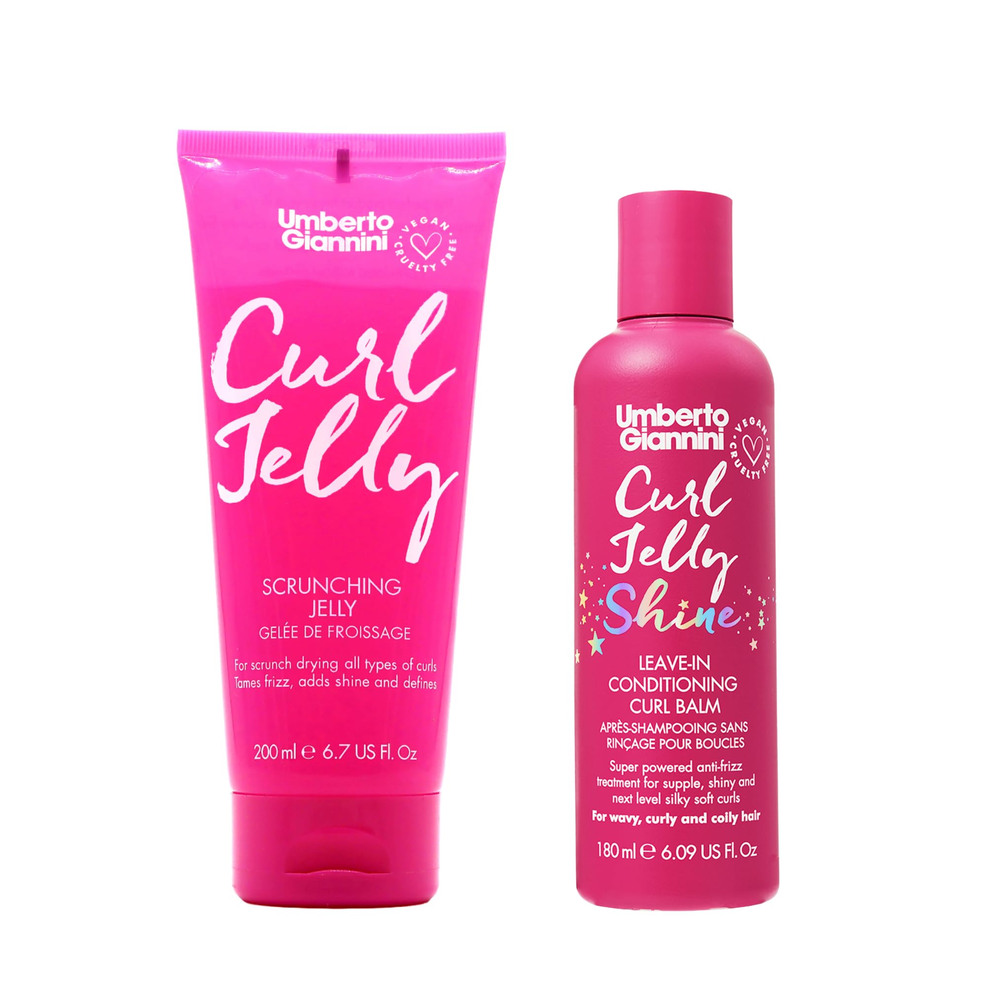 Umberto Giannini Curl Jelly & Shine Leave-In Conditioner Duo - Vegan