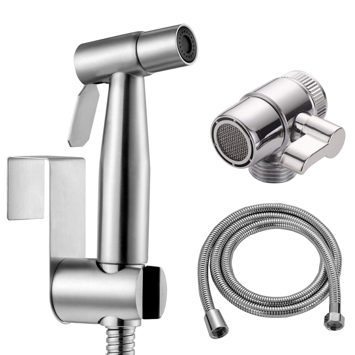 Stainless Steel Bidet Hand Shower Kit with 1.5m Hose