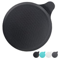 Tomario Silicone Bathtub Stopper, 6" Extra Large Sink Plug, Universal Shower Drain Tub Stopper for Kitchen Sink Bathroom Black