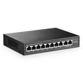 YuLinca 10 Port Mini PoE Switch | 8 PoE+ Ports | 120W Fanless Metal