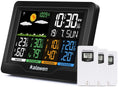 Kalawen Weather Station with 3 Outdoor Sensors | MSF Wireless Barometer