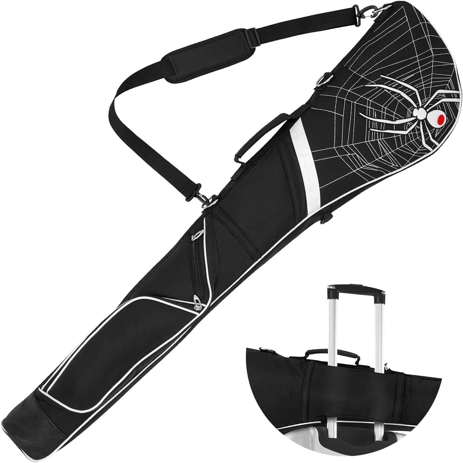 LZFAN Expandable Golf Travel Bag | Sunday Practice Bag for 14 Clubs