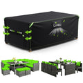 UIRWAY 420D Heavy Duty Garden Furniture Cover - Waterproof Patio Table Cover