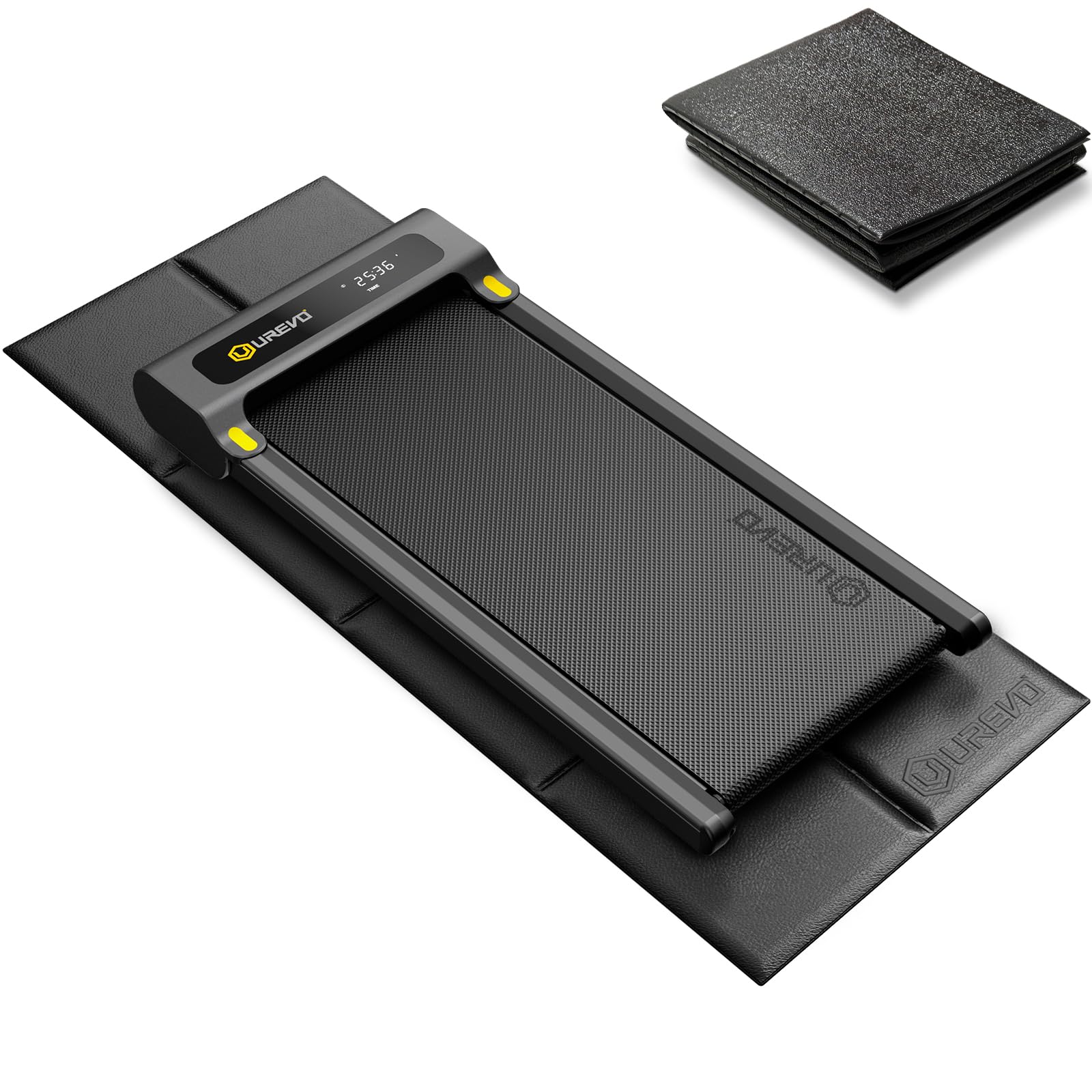 UREVO Foldable Treadmill Mat – Non-Slip Waterproof Home Gym Floor Mat