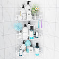 Orimade Corner Shower Caddy | 3-Pack Rustproof Stainless Steel - White