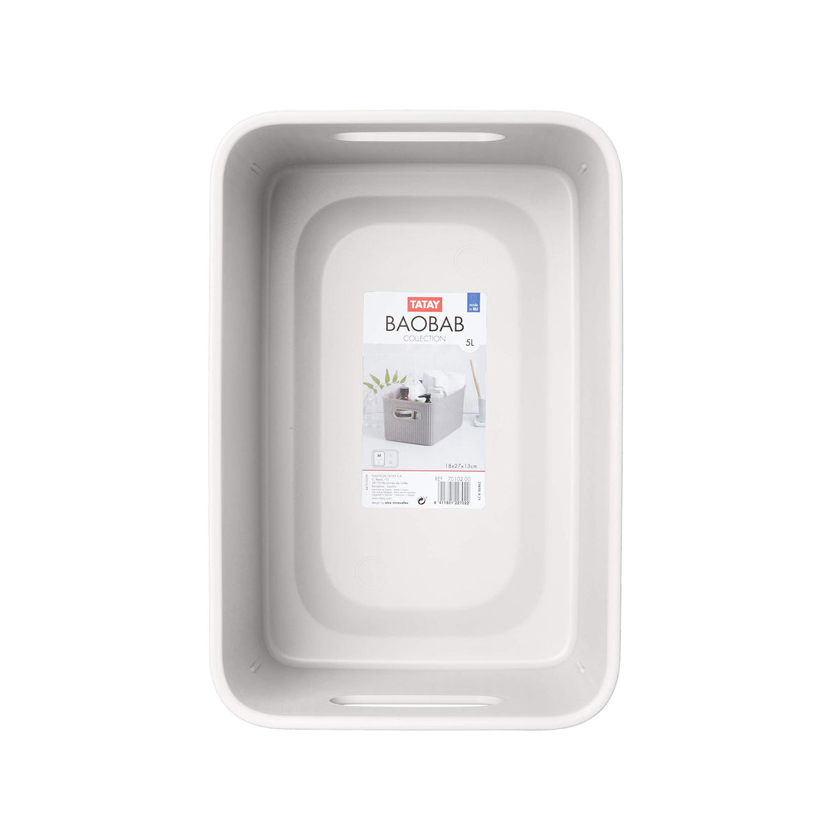 TATAY Storage Basket Baobab BPA-Free Compact Versatile Design