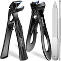 Jolof Store Angled Head Toenail Clippers for Thick Nails – 5pc Set