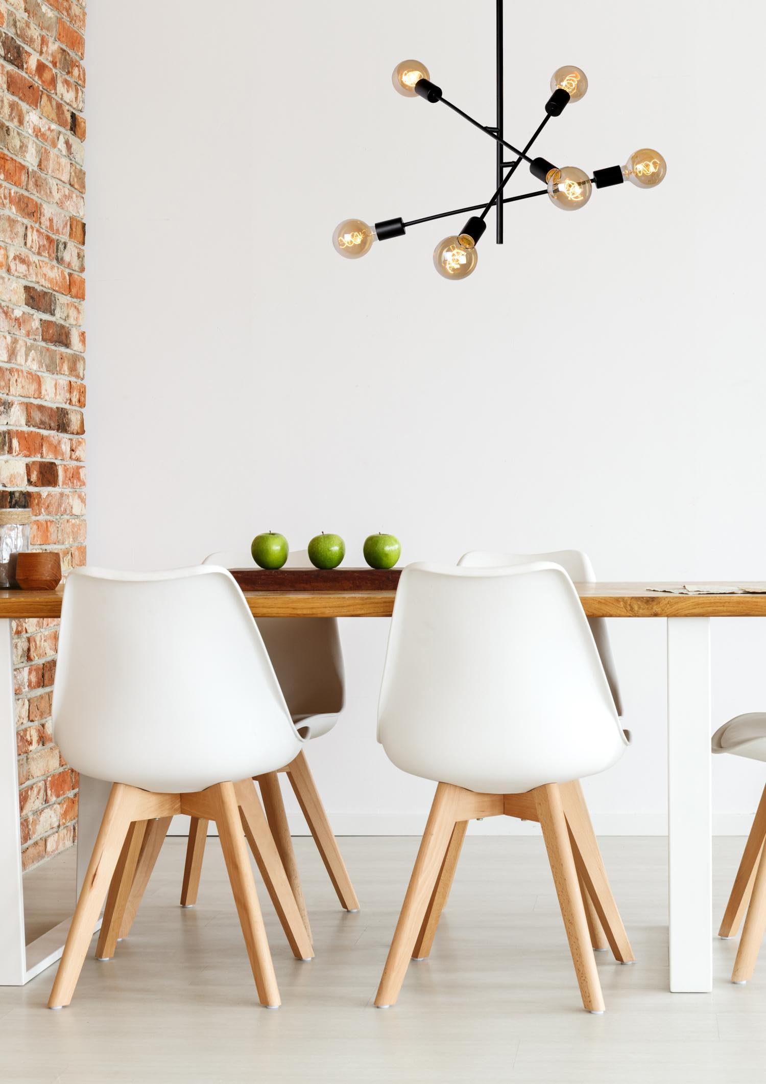 Lucide Lester Flush Ceiling Light – 6xE27 Modern Black Metal Fixture