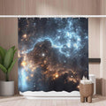 Cosmic Starry Sky Shower Curtain | Mold Resistant Polyester