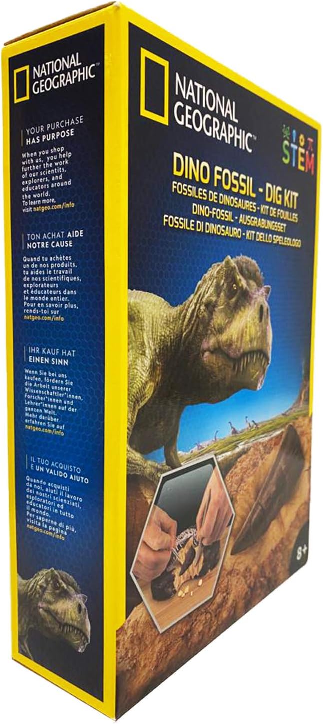 National Geographic Dinosaur Dig Kit – STEM Fossil Excavation Toy