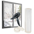 fowong Window Insulation Kit – 1.6m x 10m POF Shrink Film for Heat Control