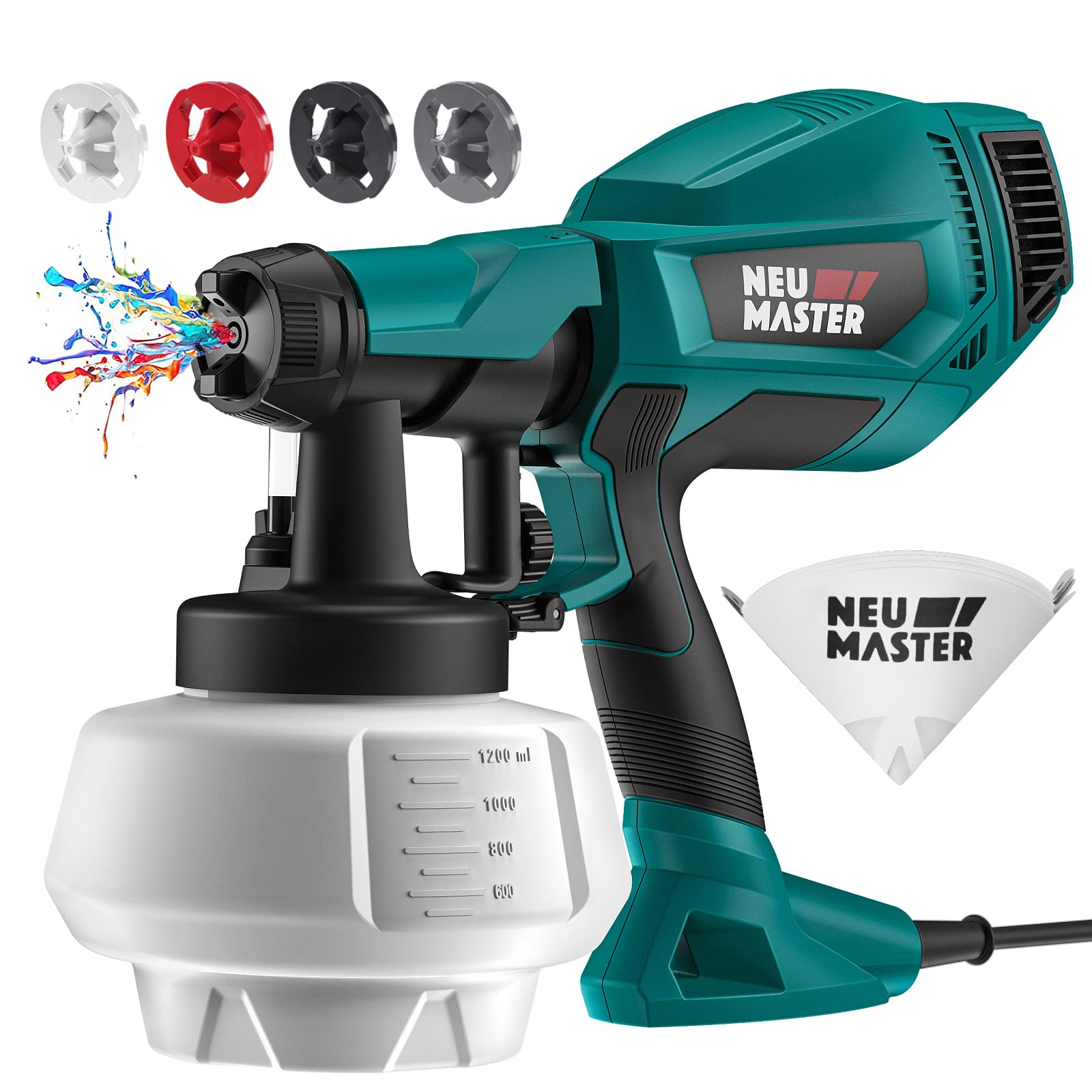 NEU MASTER HVLP Electric Paint Sprayer – 500W Gun for Home & Fence