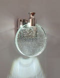 KRIPINC Crystal Wall Sconce – Nordic LED Art Deco Light for Bedroom, Silver