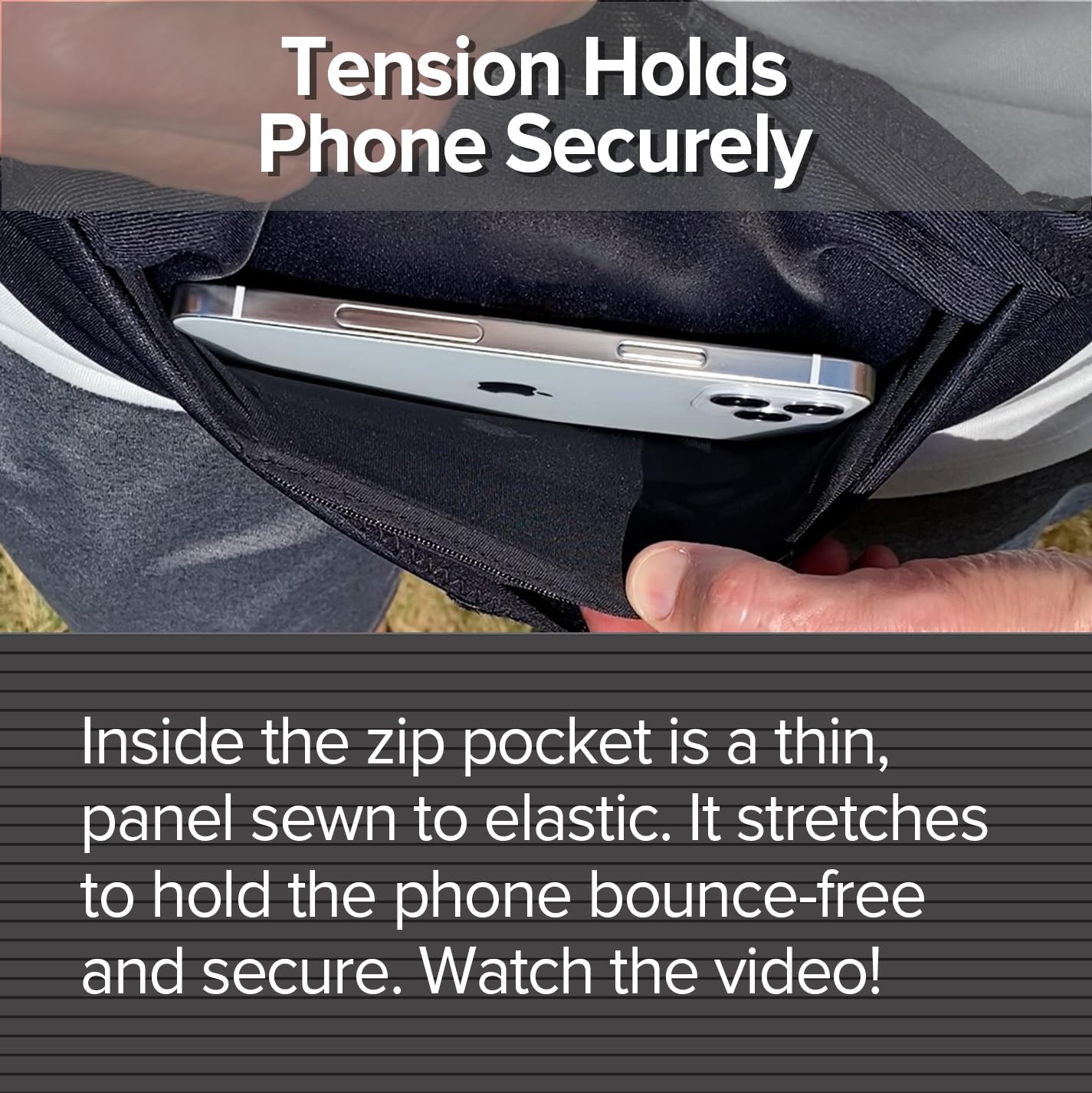 Tune Belt SP2 Running Belt – Bounce-Free Phone Holder for iPhone & Samsung