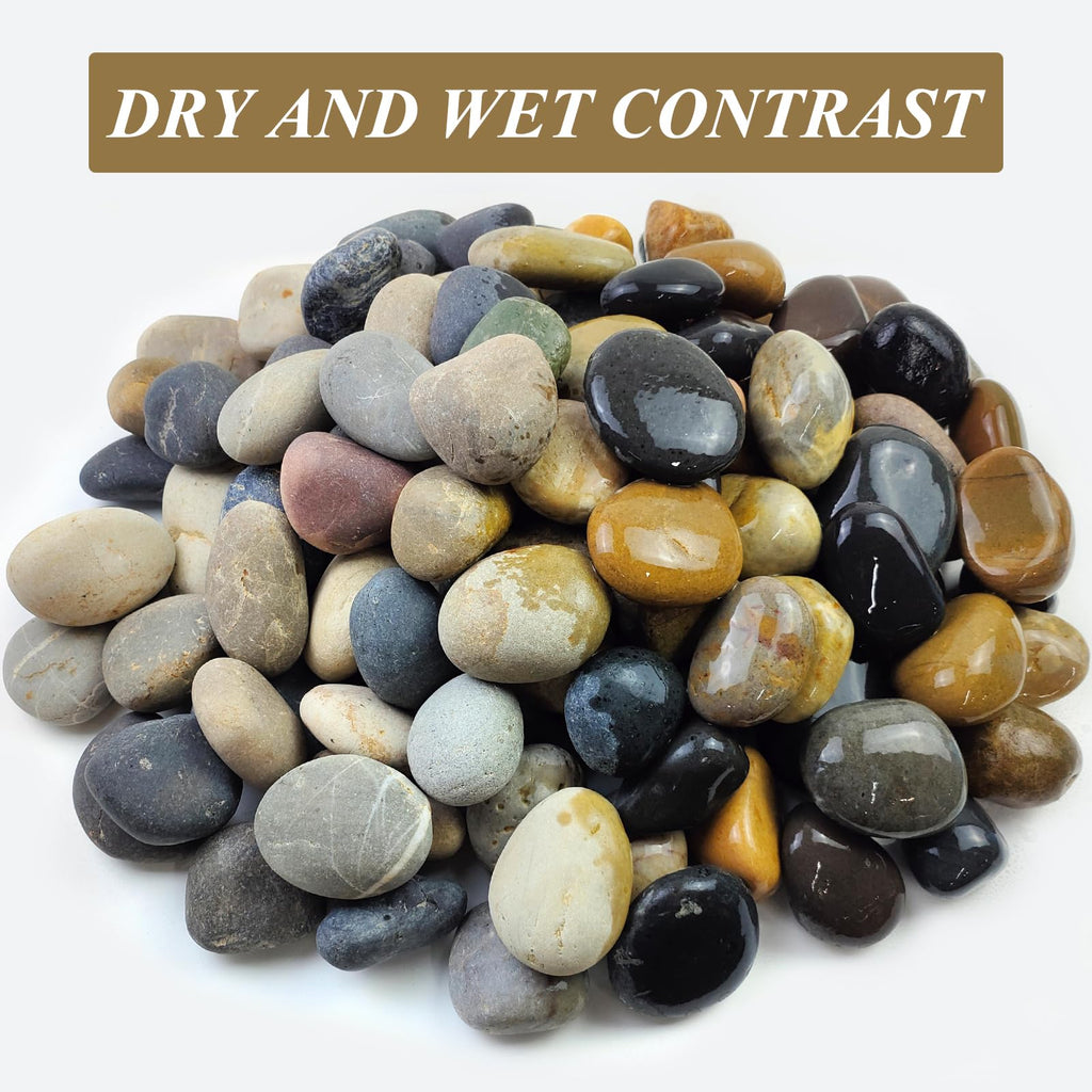 FANTIAN 20 lbs Large Garden Stones | 4-6 cm Natural Decorative Pebbles