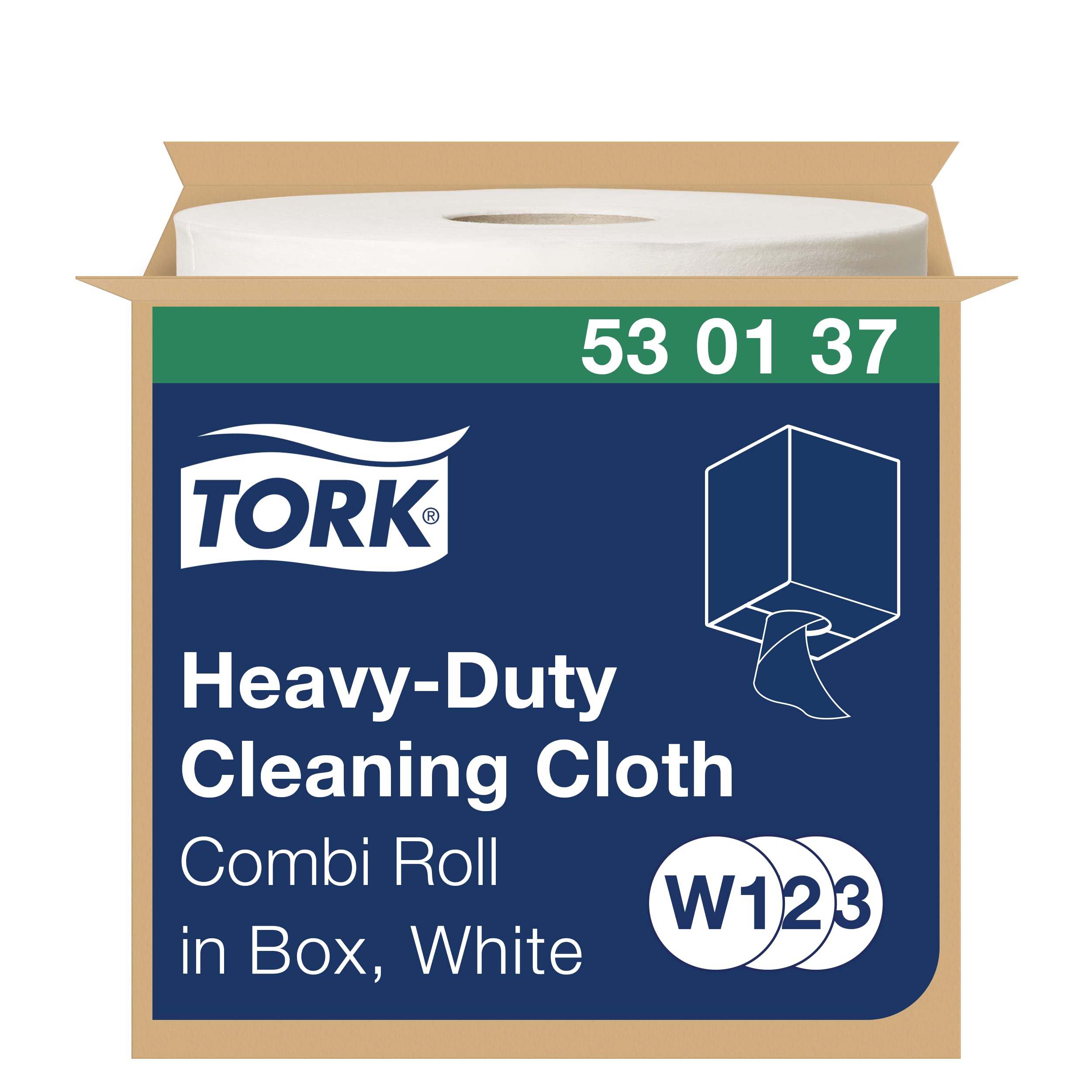 Tork Heavy-Duty Cleaning Cloth White - Industrial Wipes - 280 Sheets