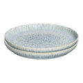 Denby Halo Speckle Medium Plates - Set of 2 Grey Ceramic Stoneware 21cm