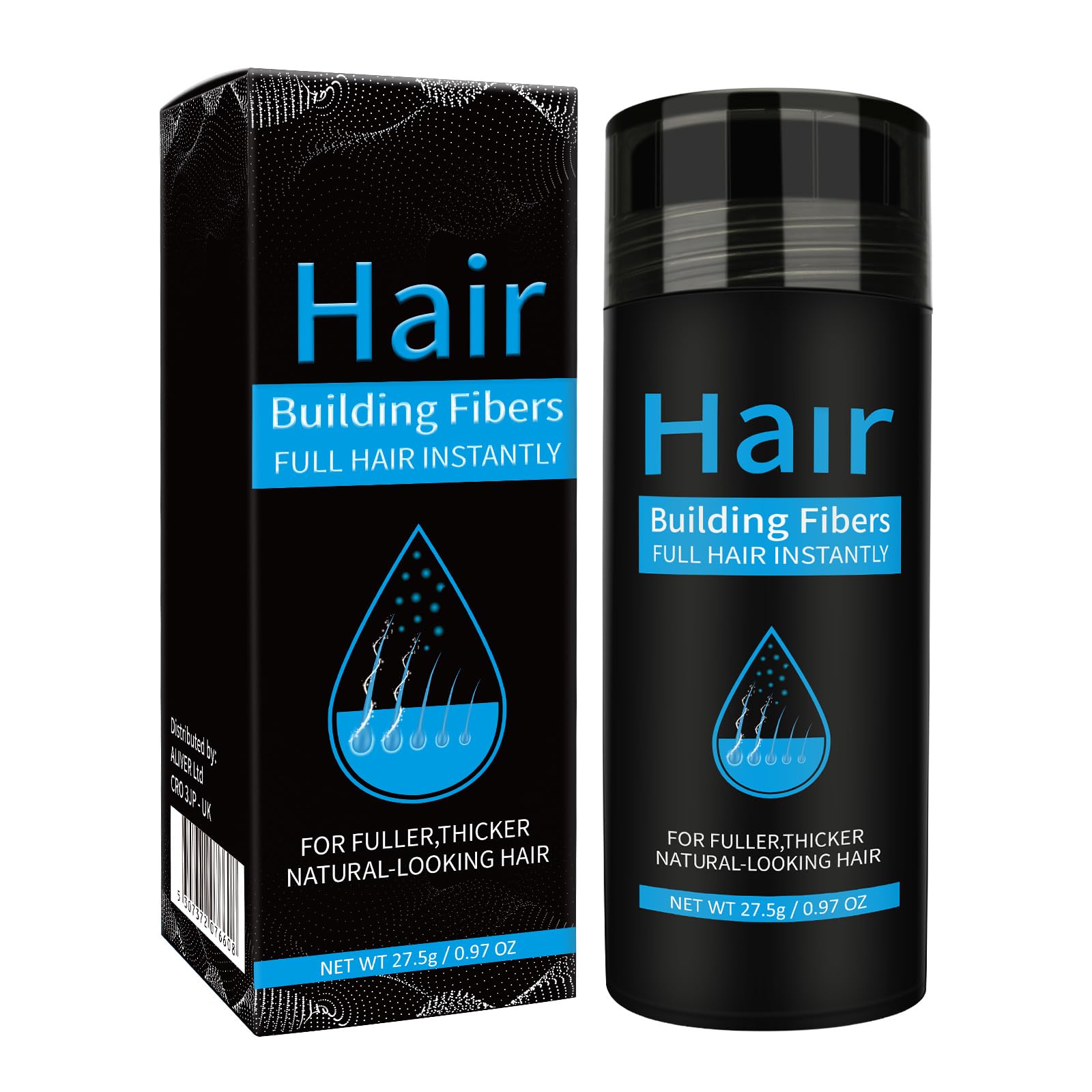Jolof Store Hair Building Fibers – Natural Hair Loss Concealer for Thinning Hair
