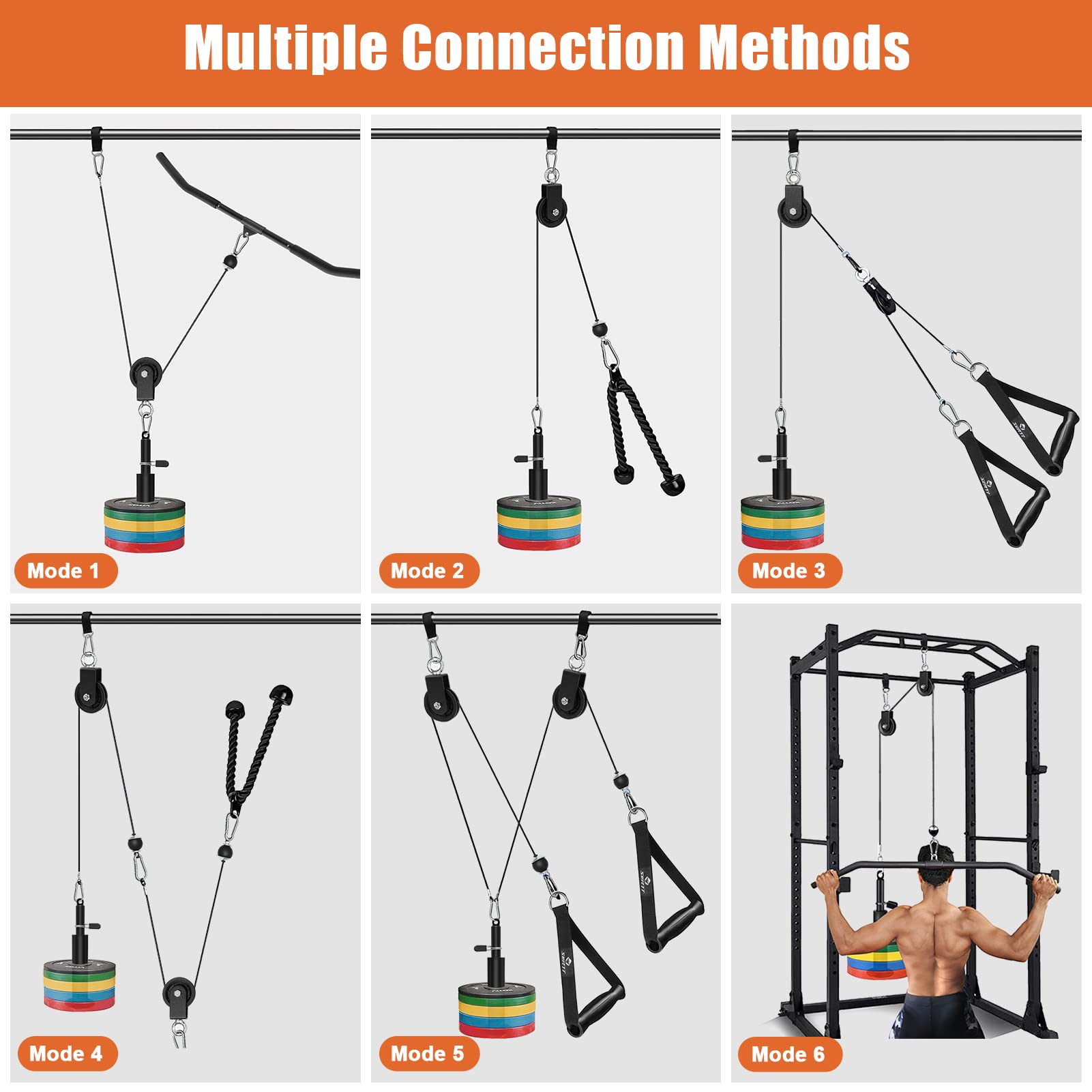 SERTT Weight Pulley System for Home Gym | Cable Lat Pulldown Machine