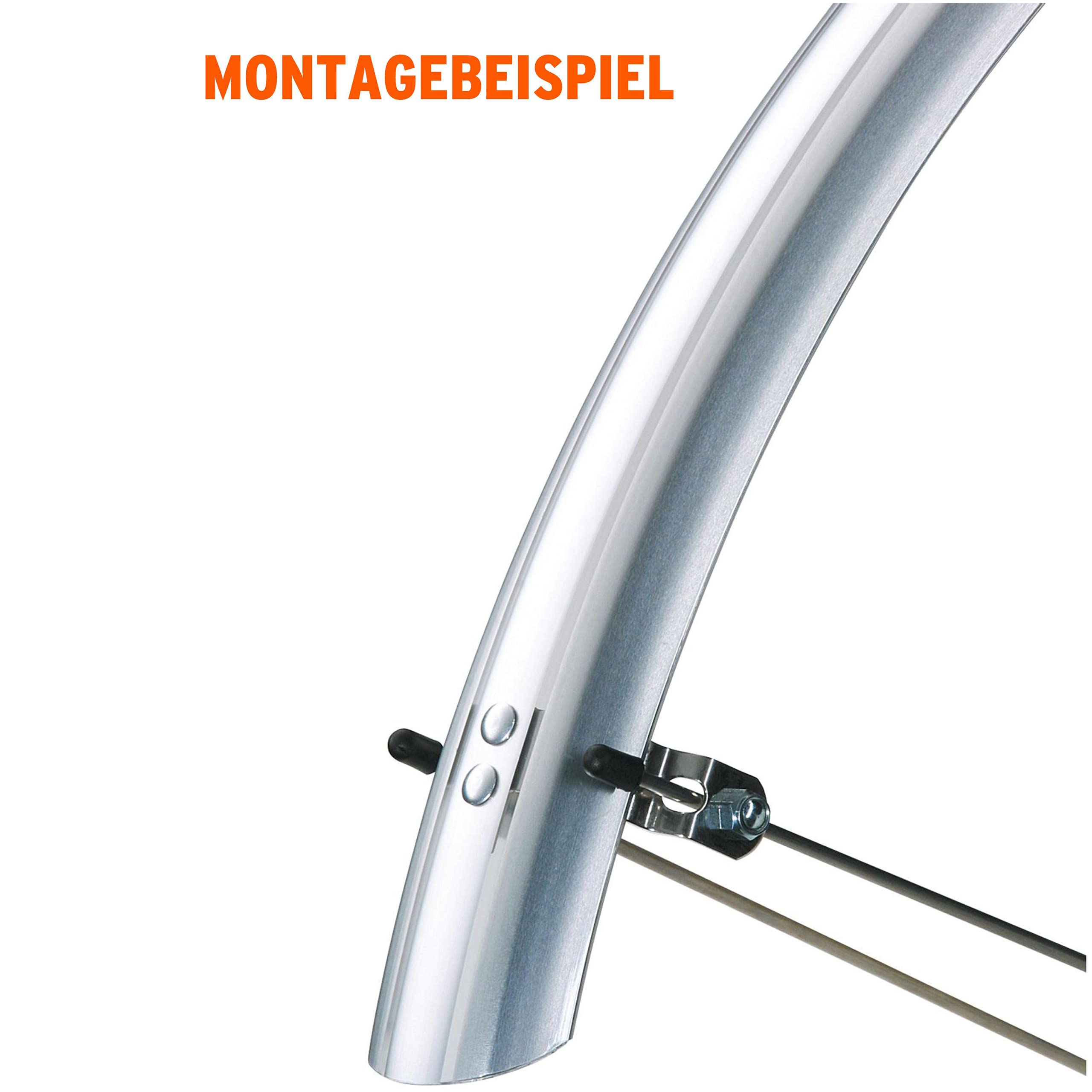 SKS Bluemels Matt Mudguard Set | 53mm 700c Road Bike Fenders - Black