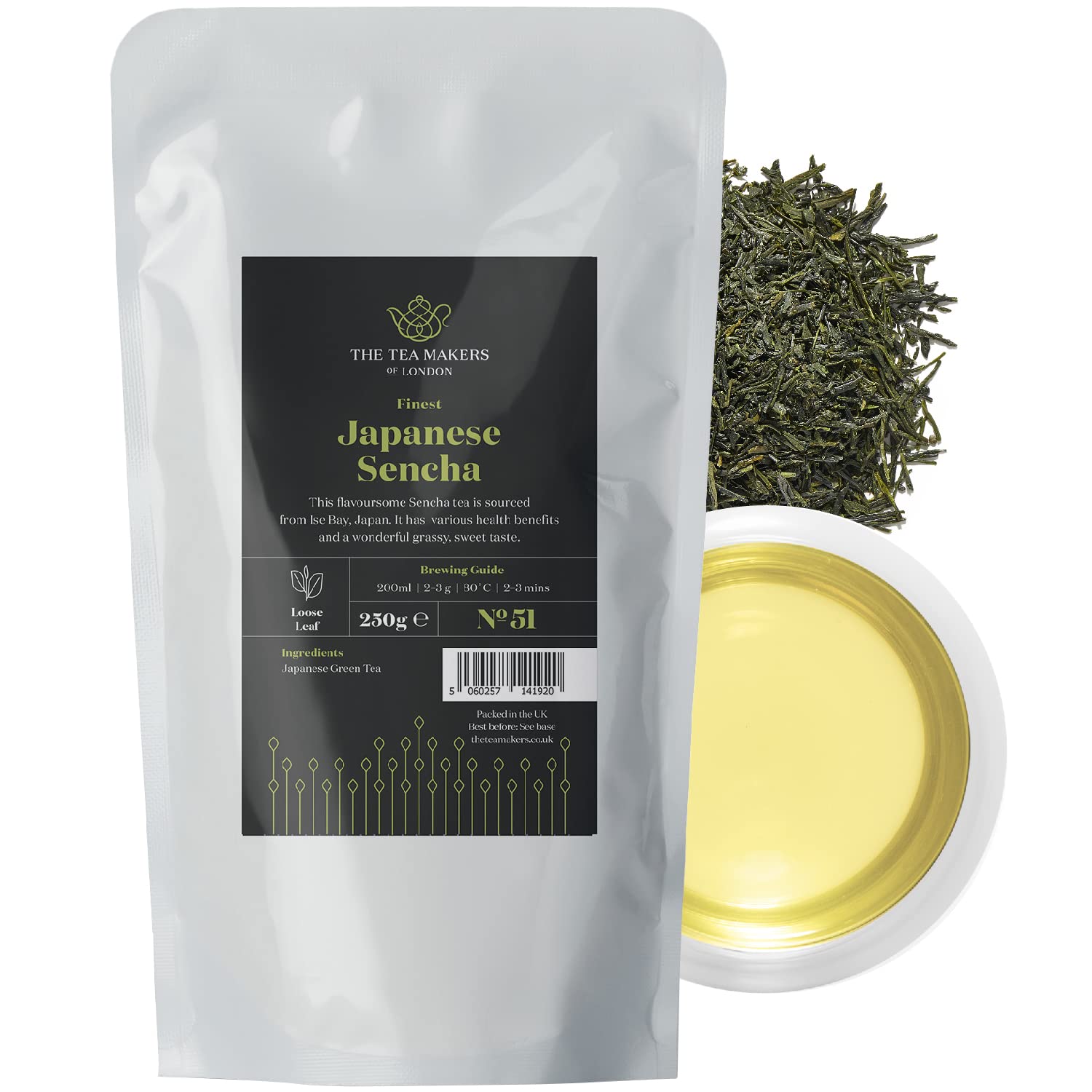 Jolof Store Japanese Sencha Green Tea Loose Leaf – 250g Authentic
