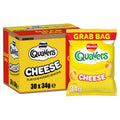 Walkers Quavers Cheese Snacks - 34g Potato Crisps (Case of 30 Bulk)